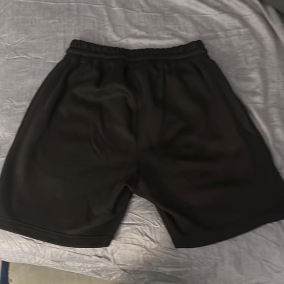 Black Graphic Men's Shorts - Picture 3 of 3
